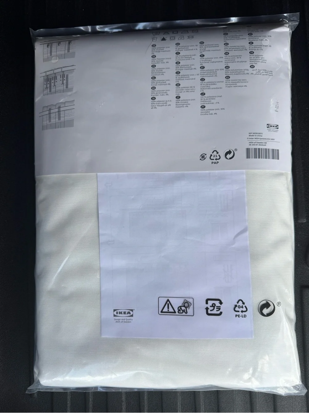 IKEA hilja 504.308.18 sheer drapes NEW